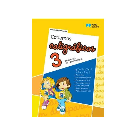 Cadernos Caligráficos 3 - Nível inicial de aprendizagem