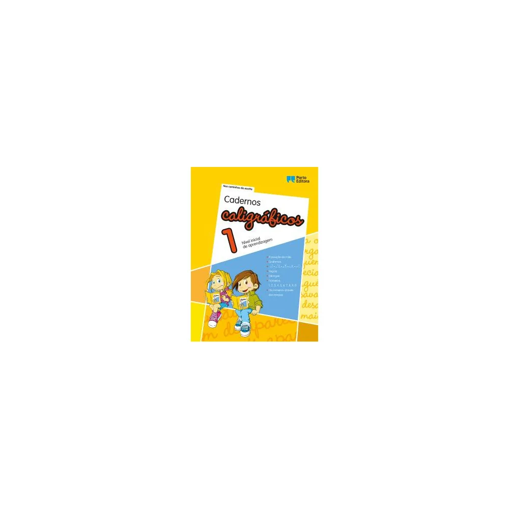 Cadernos Caligráficos 1 - Nível inicial de aprendizagem