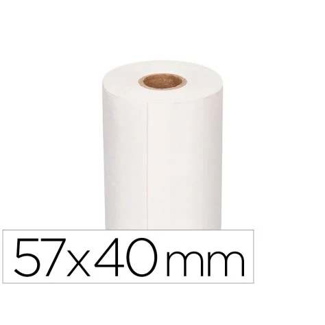 Pack 10 Rolos Papel Branco Térmico p/ Máquina 57x40x11 (Multibanco)