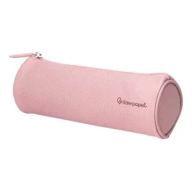 Estojo Escolar Liderpapel Classic Cilindrico Largo 210x70mm Rosa