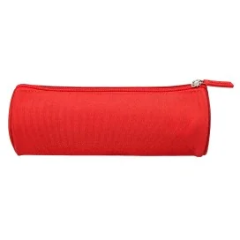 Estojo Escolar Liderpapel Classic Cilindrico Largo 210x70mm Vermelho