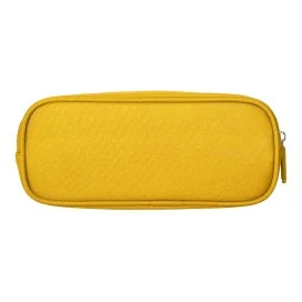 Estojo Escolar Liderpapel Classic Oval 2 Fechos C/ Bolso Frontal 210x90mm Amarelo