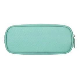 Estojo Escolar Liderpapel Classic Oval 2 Fechos C/ Bolso Frontal 210x90mm Verde Maça