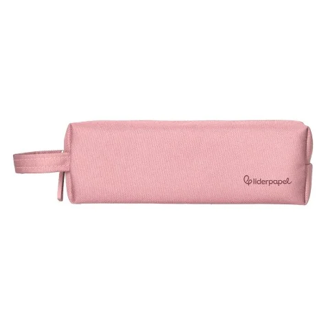 Estojo Escolar Liderpapel Classic Retangular C/Asa 210x70mm Rosa