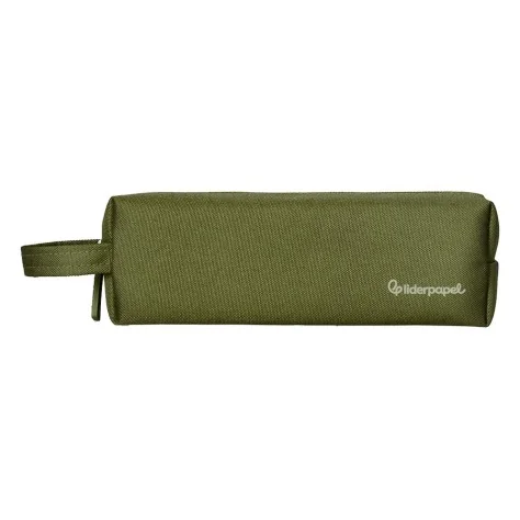Estojo Escolar Liderpapel Classic Retangular C/Asa 210x70mm Verde Militar