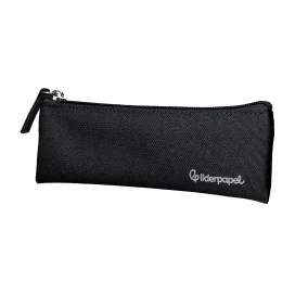 Estojo Escolar Liderpapel Plano Estreito C/Fecho 200x60mm Preto