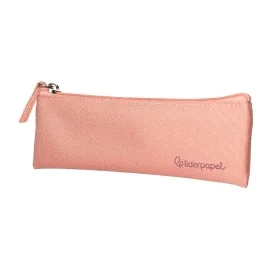 Estojo Escolar Liderpapel Plano Estreito C/Fecho 200x60mm Rosa