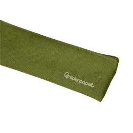 Estojo Escolar Liderpapel Plano Estreito C/Fecho 200x60mm Verde Militar