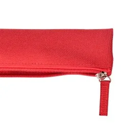 Estojo Escolar Liderpapel Plano Estreito C/Fecho 200x60mm Vermelho