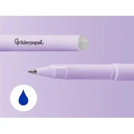 Esferográfica Fantasia Liderpapel Animal Town Apagável Tinta Azul Gato