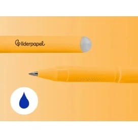 Esferográfica Fantasia Liderpapel Animal Town Apagável Tinta Azul Macaco