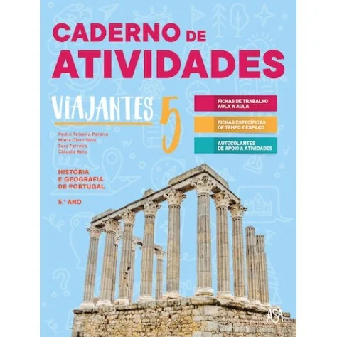 9789892360157 - Viajantes HGP 5 - História e Geografia de Portugal - Caderno de Atividades