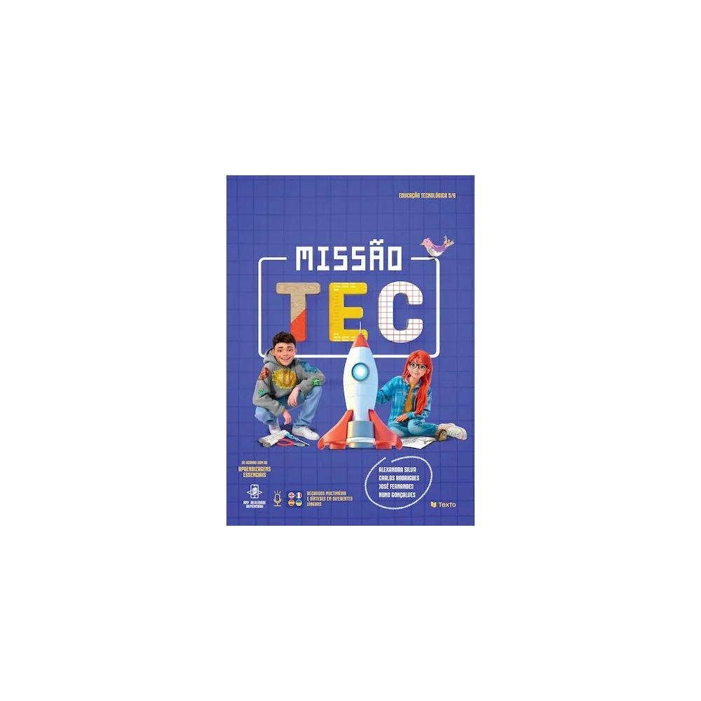 9789724758893 - Missão Tec - Esducação Tecnológica 5.º/6.º Ano - Manual do Aluno