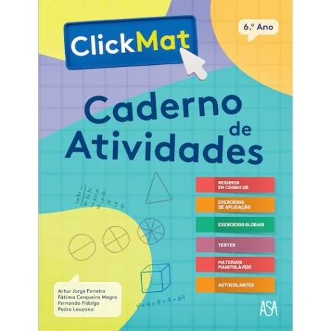 9789892356426 - ClickMat 6 - Matemática - Caderno de Atividades