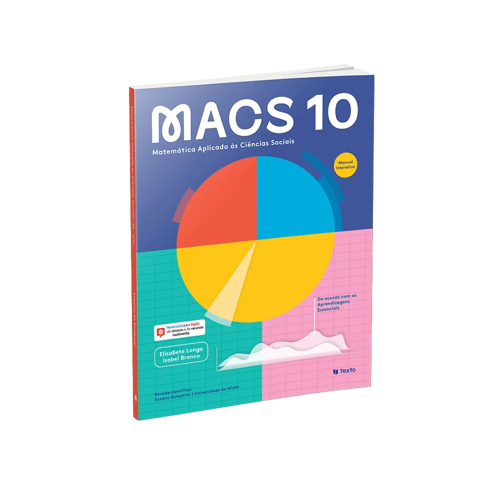 9789724758923 - MACS 10 - Matemática Aplicada às Ciências Sociais - Manual do Aluno