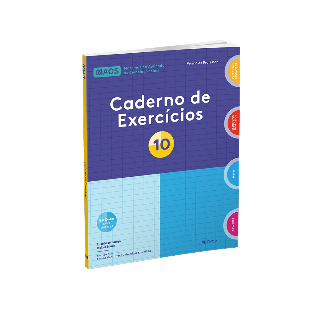 9789724758930 - MACS 10 - Matemática Aplicada às Ciências Sociais - Caderno de Atividades
