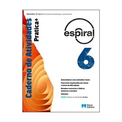 9789720205940 - Espiral 6 - Matemática - Caderno de Atividades: Pratica+/Caderno de Atividades: Avalia+