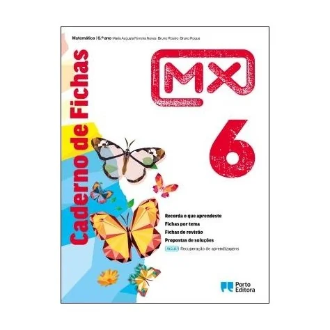 9789720206961 - MX 6 - Matemática - Caderno de Atividades/Recuperação de Aprendizagens