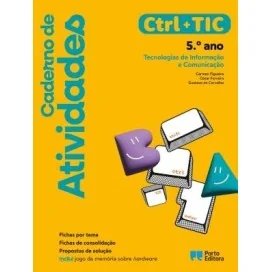 9789720209931 - Ctrl + TIC - Tecnologias de Informação e Comunicação - 5.º ano - Caderno de Atividades