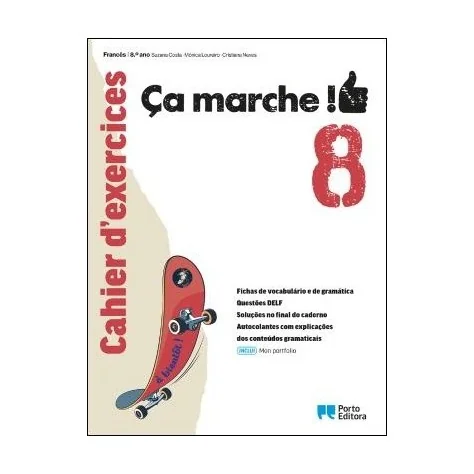 9789720318084 - Ça marche! - Cahier d'exercices / Mon portfolio - Francês - 8.º Ano - Caderno de Atividades