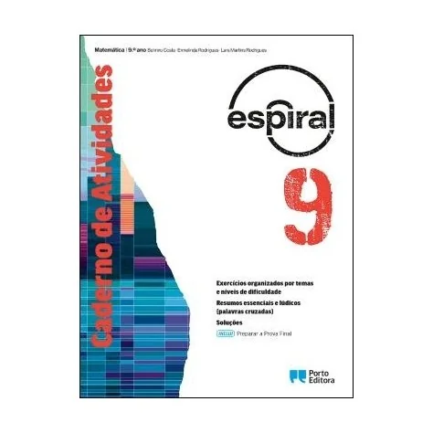 9789720327499 - Espiral 9 - Matemática - Caderno de Atividades/Preparar a Prova Final