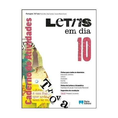 9789720400475 - Letras em dia 10 - Português - Caderno de Atividades