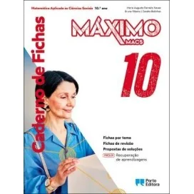 9789720429063 - Máximo 10 - Matemática Aplicada às Ciências Sociais - Caderno de Atividades/Recuperação de aprendizagens