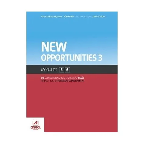 9789896470265 - New Opportunities 3 - Inglês - Módulos 5 e 6 - Cursos de Educação e Formação