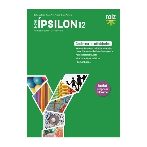 9789897443572 - Novo Ípsilon 12 - Matemática A - Caderno de Atividades