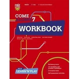 9789897444067 - Come along 7 - Inglês - Workbook - Caderno de Atividades