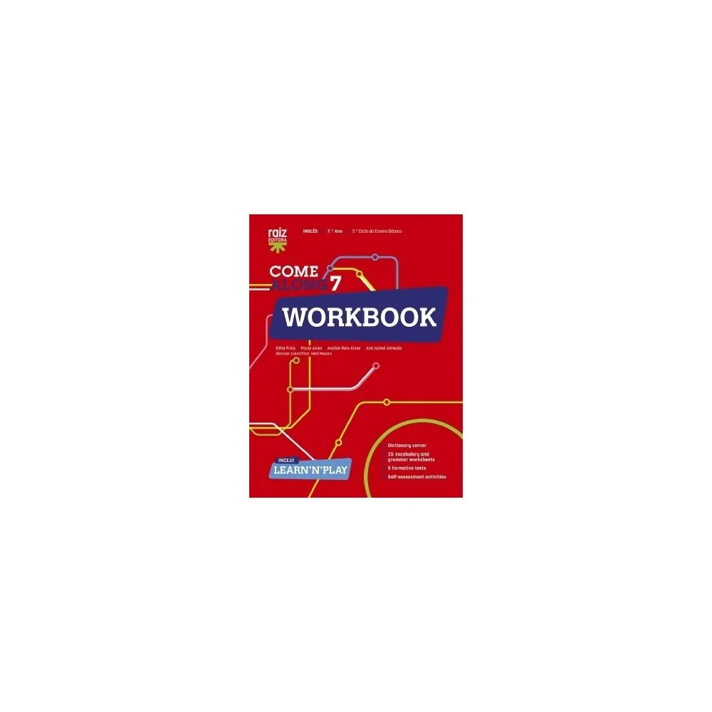 9789897444067 - Come along 7 - Inglês - Workbook - Caderno de Atividades