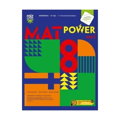 9789897445187 - MatPower 8 - Matemática ( 2 Volumes) - Manual do Aluno