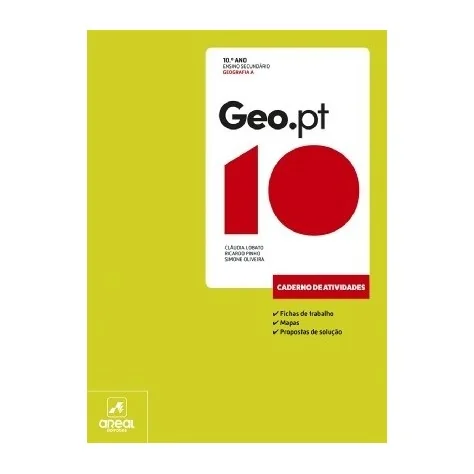 9789897675447 - Geo.pt 10 - Geografia A - Caderno de Atividades