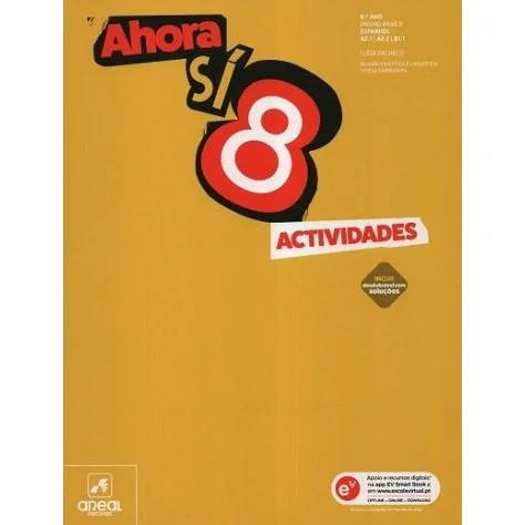9789897678097 - Ahora Sí 8 - Espanhol - Níveis A2.1 | A2.2 | B1.1 - Caderno de Atividades