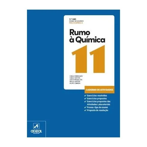 9789897678332 - Rumo à Química 11- Química A - Caderno de Atividades