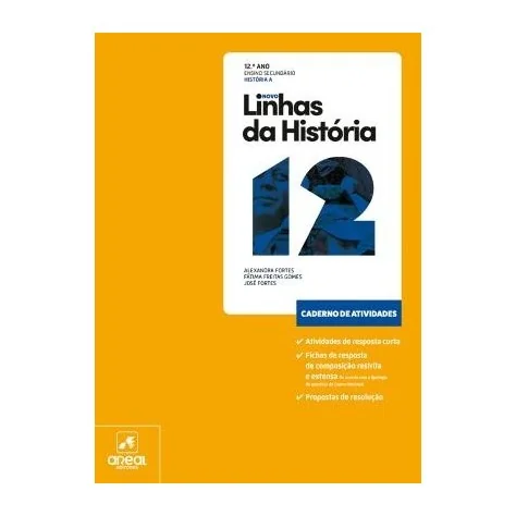 9789897679087 - Novo Linhas da História 12 - História A - Caderno de Atividades