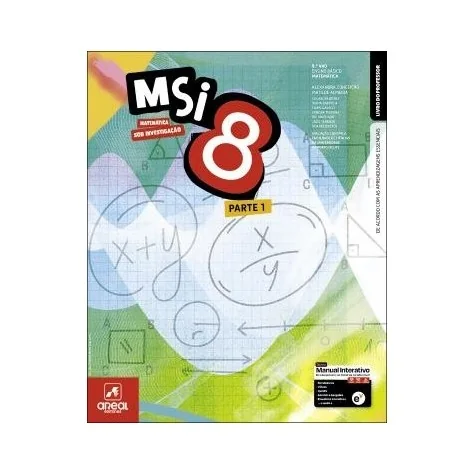 9789897679223 - MSI 8 - Matemática Sob Investigação 8 ( 2 Volumes) - Manual do Aluno