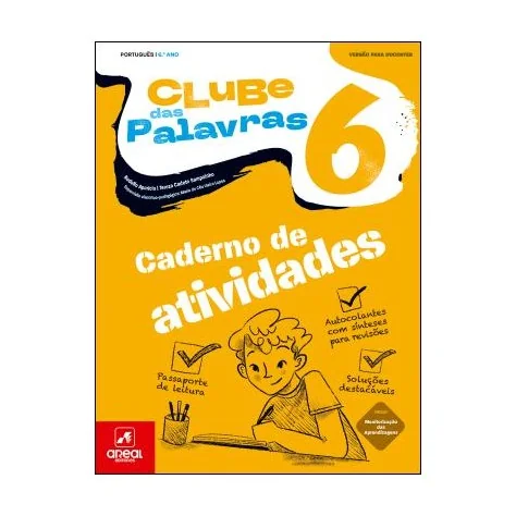 9789895750207 - Clube das Palavras 6 - Português - Caderno de Atividades