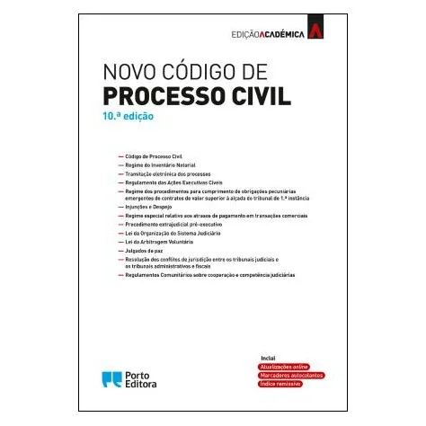 9789720006332 - Novo Código de Processo Civil - Edição Académica