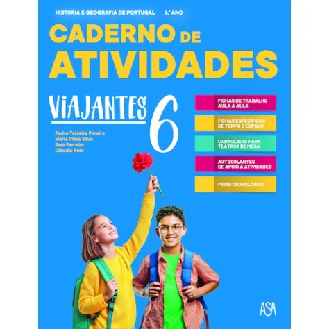 9789892364339 - Viajantes HGP 6 - História e Geografia de Portugal - Caderno de Atividades