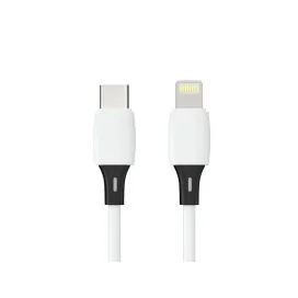 Cabo USb-C a Apple Lightning Q-Connect PVC 2M Branco