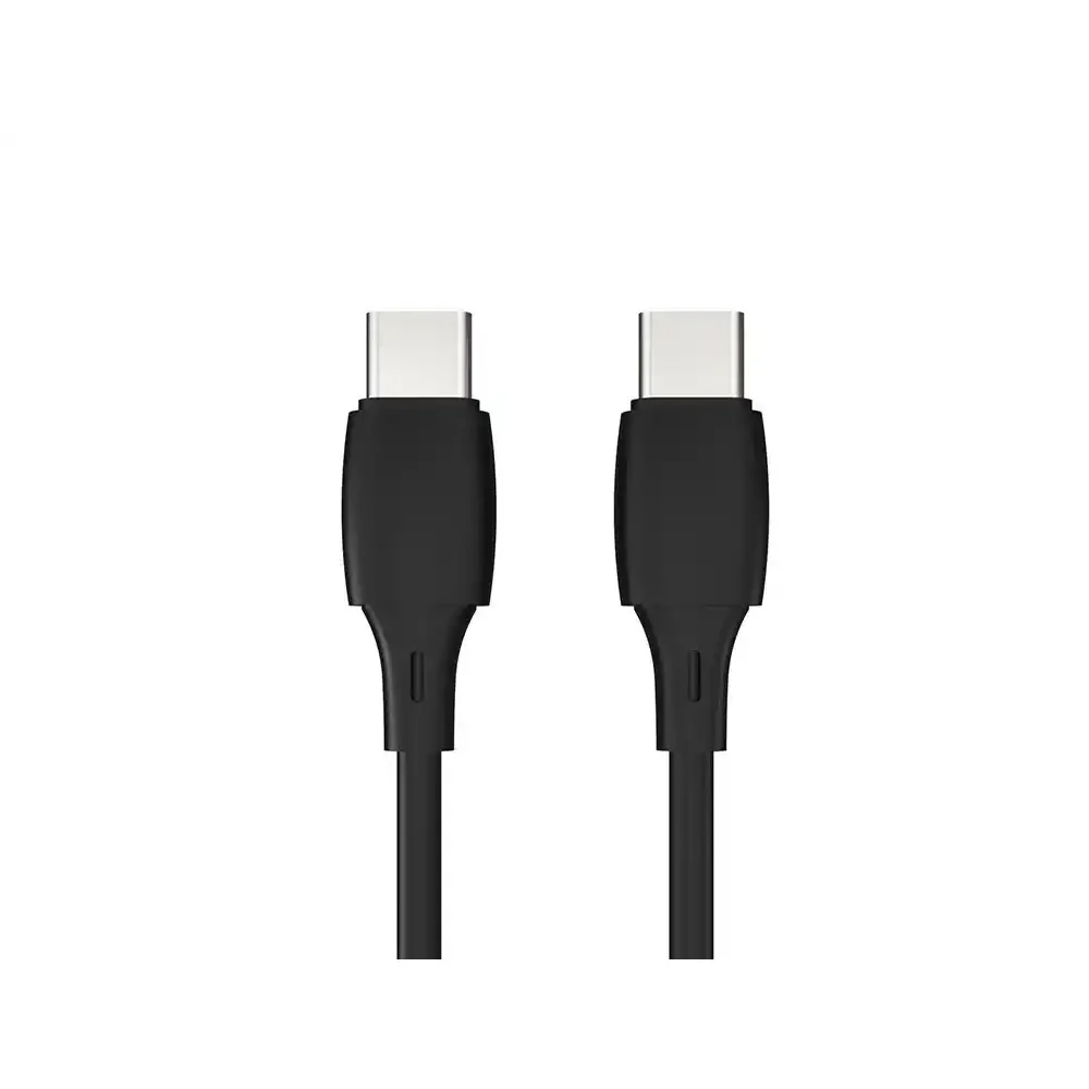 Cabo USb-C a USB-C Q-Connect PVC 1M Preto