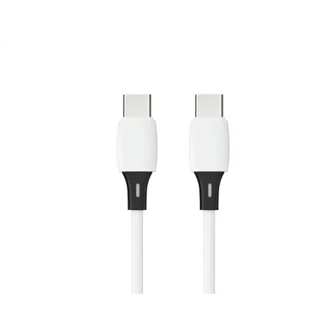 Cabo USb-C a USB-C Q-Connect PVC 1M Branco