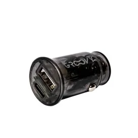 Carregador de Isqueiro Carro Groovy 2 USB Branco