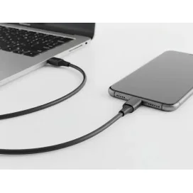 Cabo USB-C a USB-C Q-Connect PVC 2M Preto