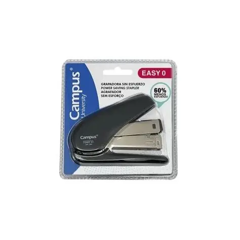 Agrafador Campus Easy 0 Preto Plástico ABS 24/6 26/6 20fls