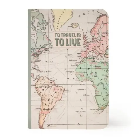 Caderno Agrafado A6 Pautado Notebook Travel Legami