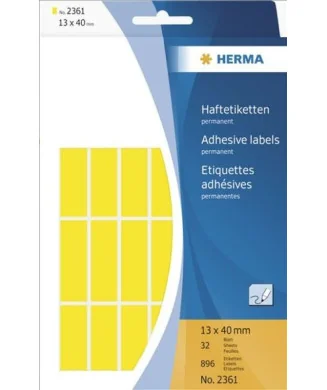 Blister Etiquetas Multiusos Herma 2361 13x40mm Amarelo